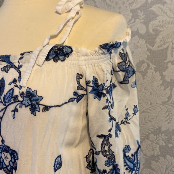 Parker off the shoulder blouse Rayon S - Picture 4 of 8